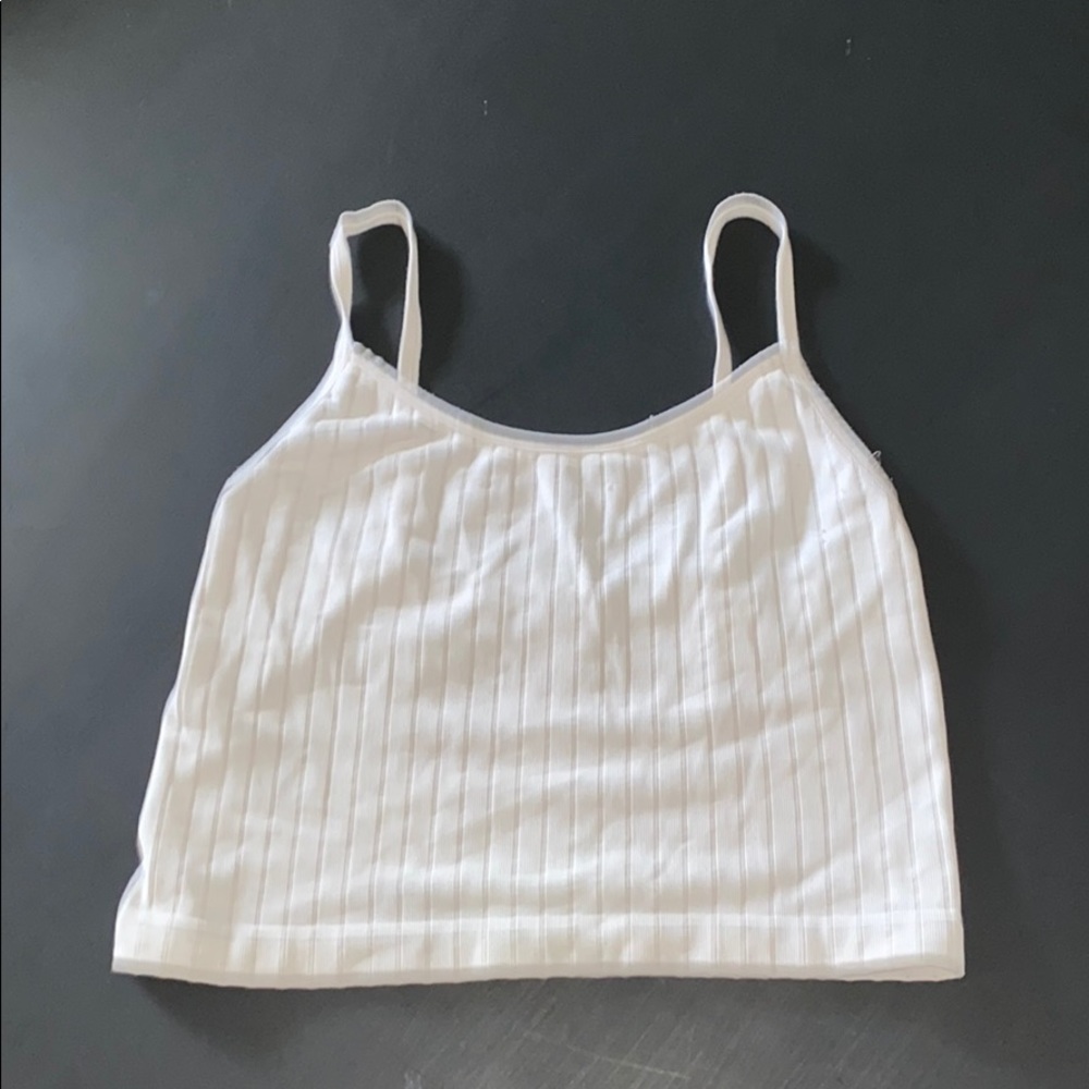 Cream cropped top